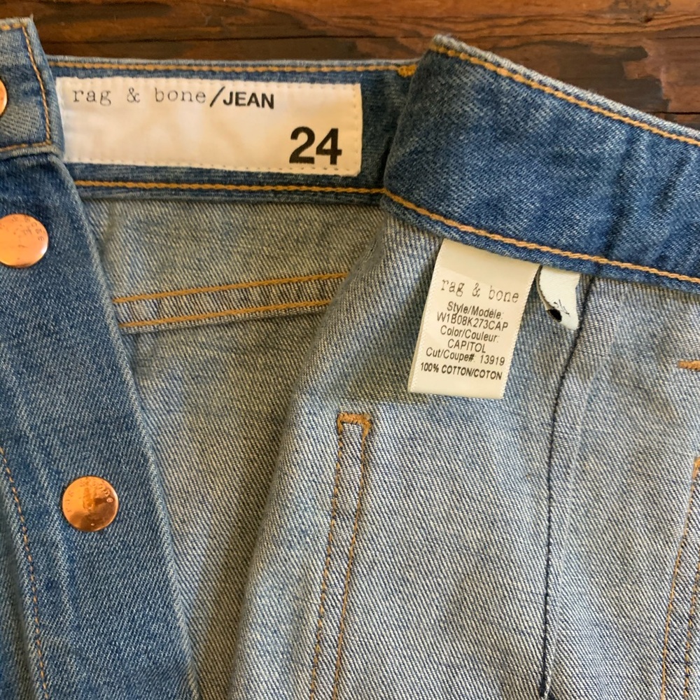 rag and bone rosie denim miniskirt - Picture 6 of 7